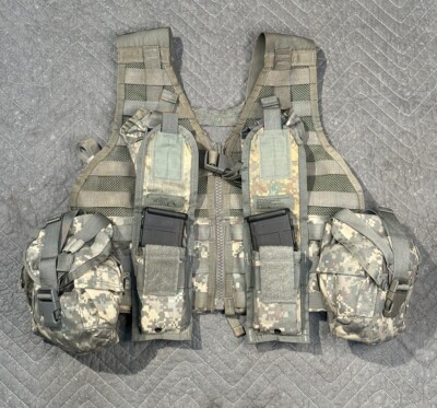 MOLLE II Fighting Load Carrier Vest! Light Reconnaissance Setup! 6 Pouches! ACU