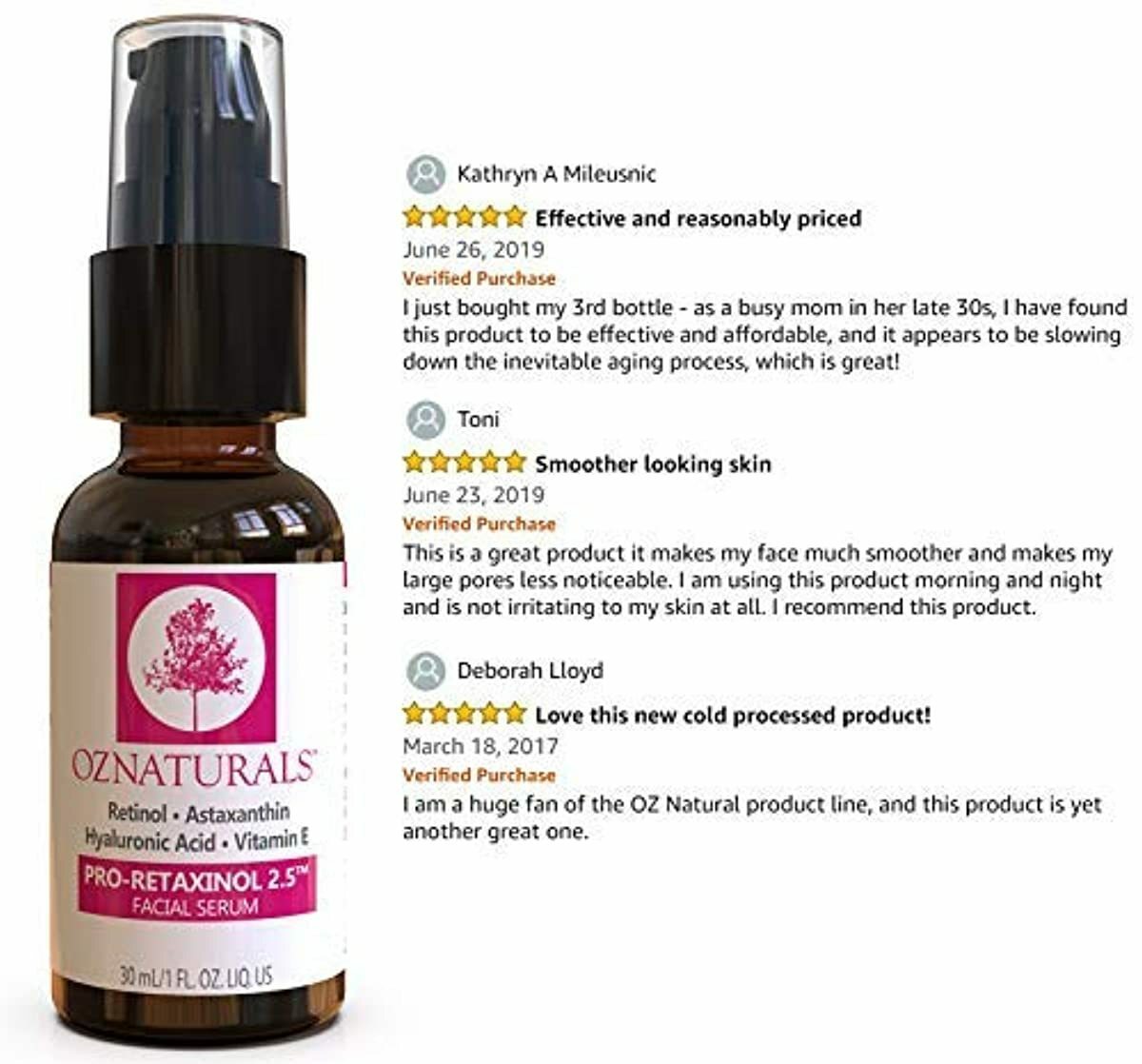 oz naturals pro retaxinol 2.5