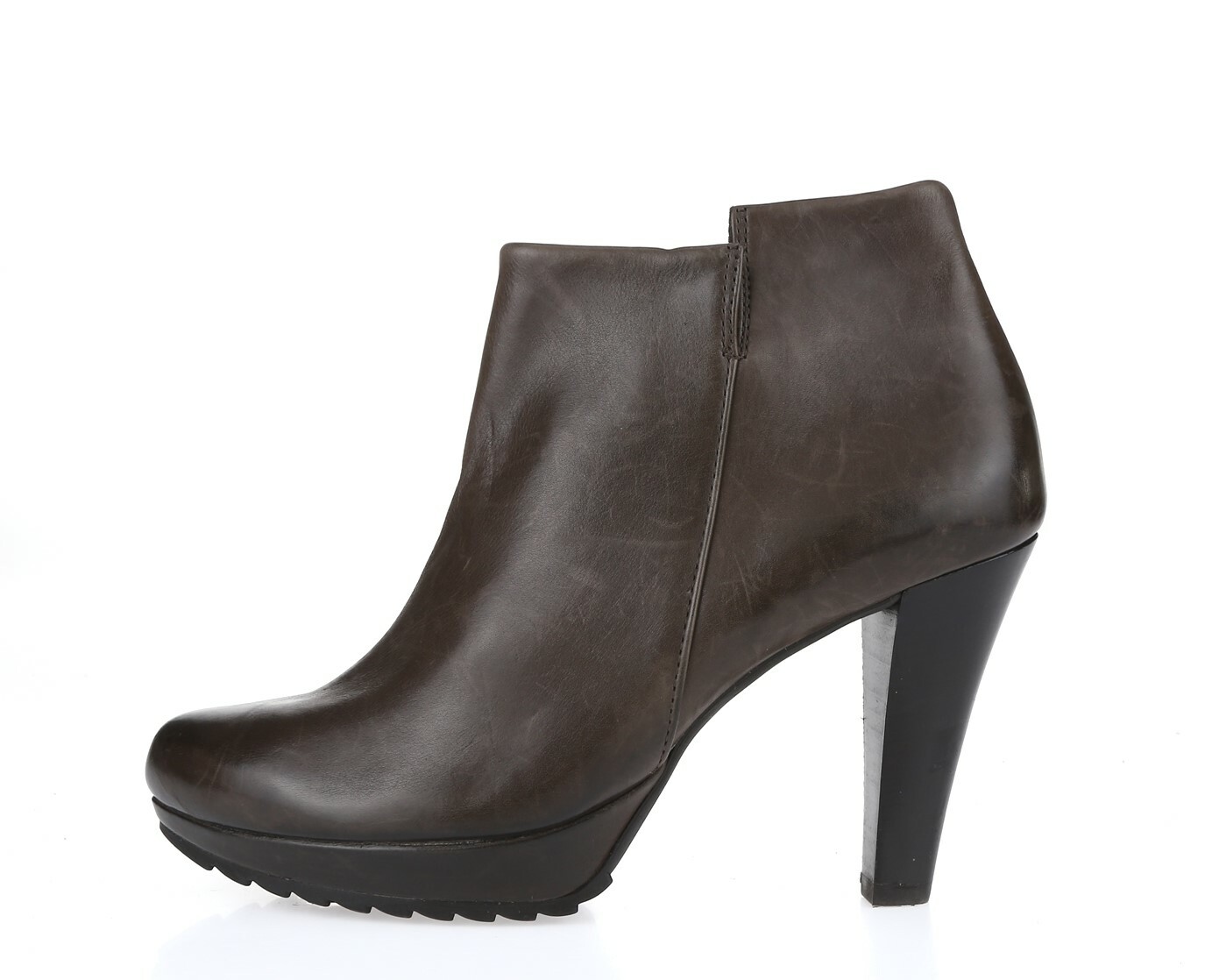 Womens Paul Green 228732 Brown Leather High Heel Ankle Booties Size 2.5 (5 US)