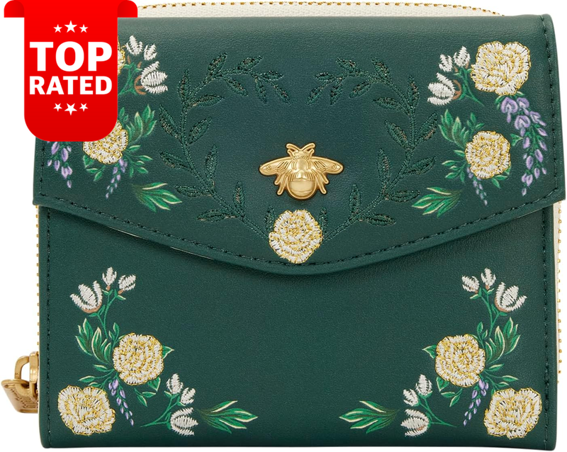 Bridgerton Floral Zip Around Wallet Stylish Women's Accessories Gift Idea