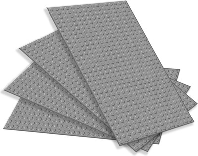 10X5 Inch Classic Baseplates, Building Bricks Plates Compatible for Major Brands
