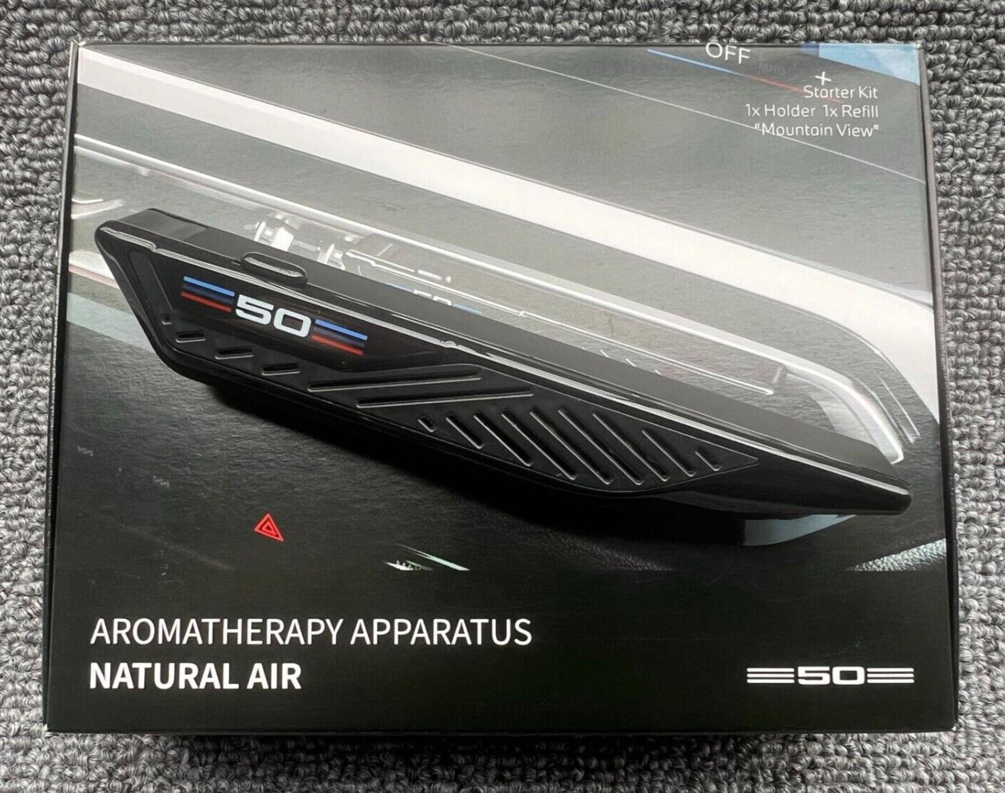 GENUINE BMW NATURAL AIR 50TH ANNIVERSARY FRESHENER MOUNTAIN VIEW STARTER KIT