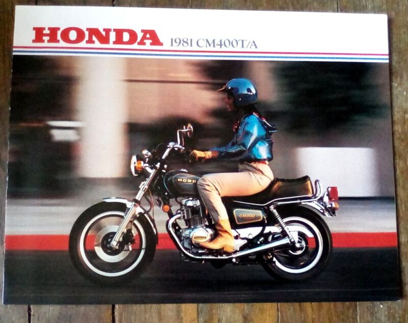 Honda Motorcycle CM400T/A 1981 Sales Brochure 