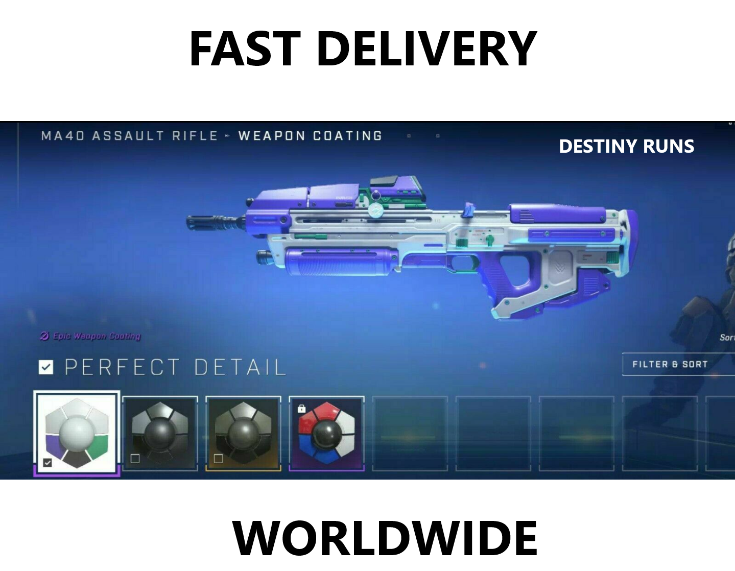 Perfect Detail MA40 Weapon Coating Code - Halo Infinite