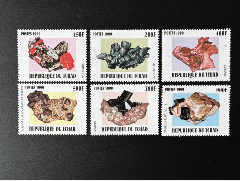 Tchad Chad Tschad 1999 / 2000 Mi. 2001 - 2006 MinÃ©Raux Minerals Mineralien