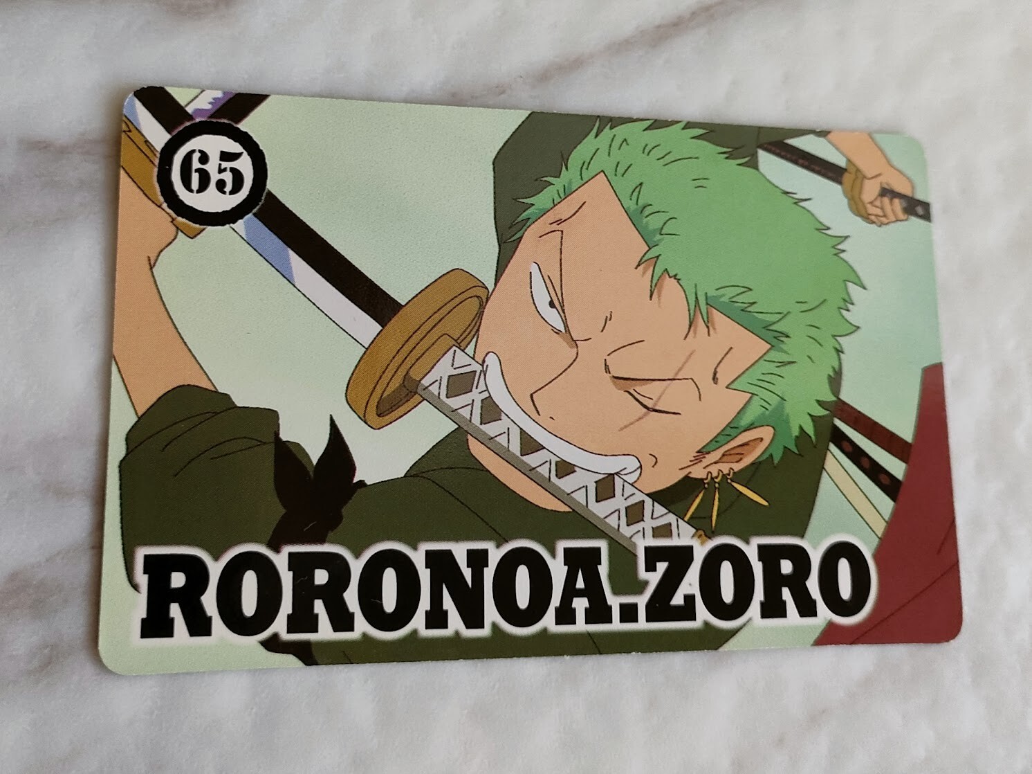 Roronoa Zoro 65 ONE PIECE gum card Top Seika From Japan With