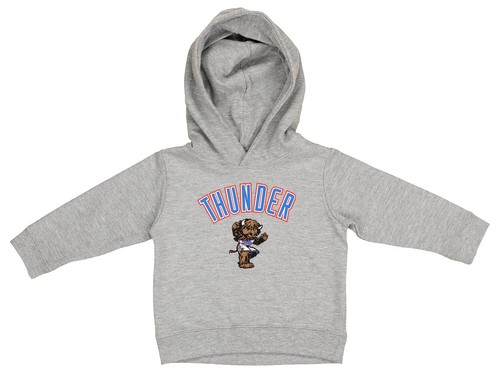 Outerstuff Серый пуловер с капюшоном из флиса НБА для младенцев/малышей Оклахома-Сити Тандер