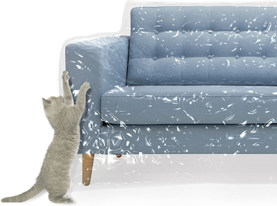 Heavy Duty Water Resistant Plastic Couch Cover Cat Protector