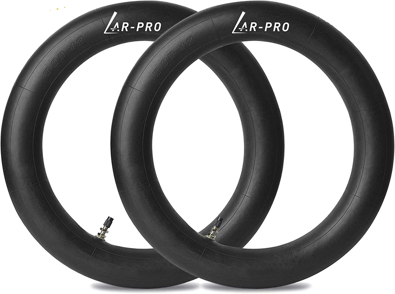(2-Pack) 3.00/3.50-12" Dirt Bike Inner Tubes with TR4 Valve Stem - 80/200-12 Mo