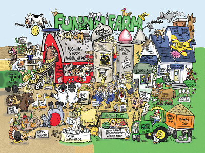 Goodway Puzzles Funny Farm 1000 Piece Jigsaw Puzzle By Jonny Hawkins