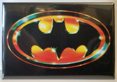 Batman Logo 2'' x 3'' MAGNET Refrigerator Locker Image 2