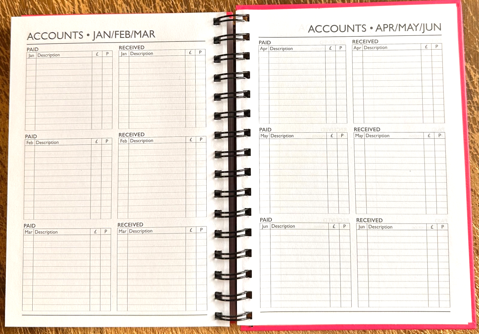 2026 Wiro Hardback  Bright Diary A5 Size Day A Page  Diaries Full Year Planner image 6