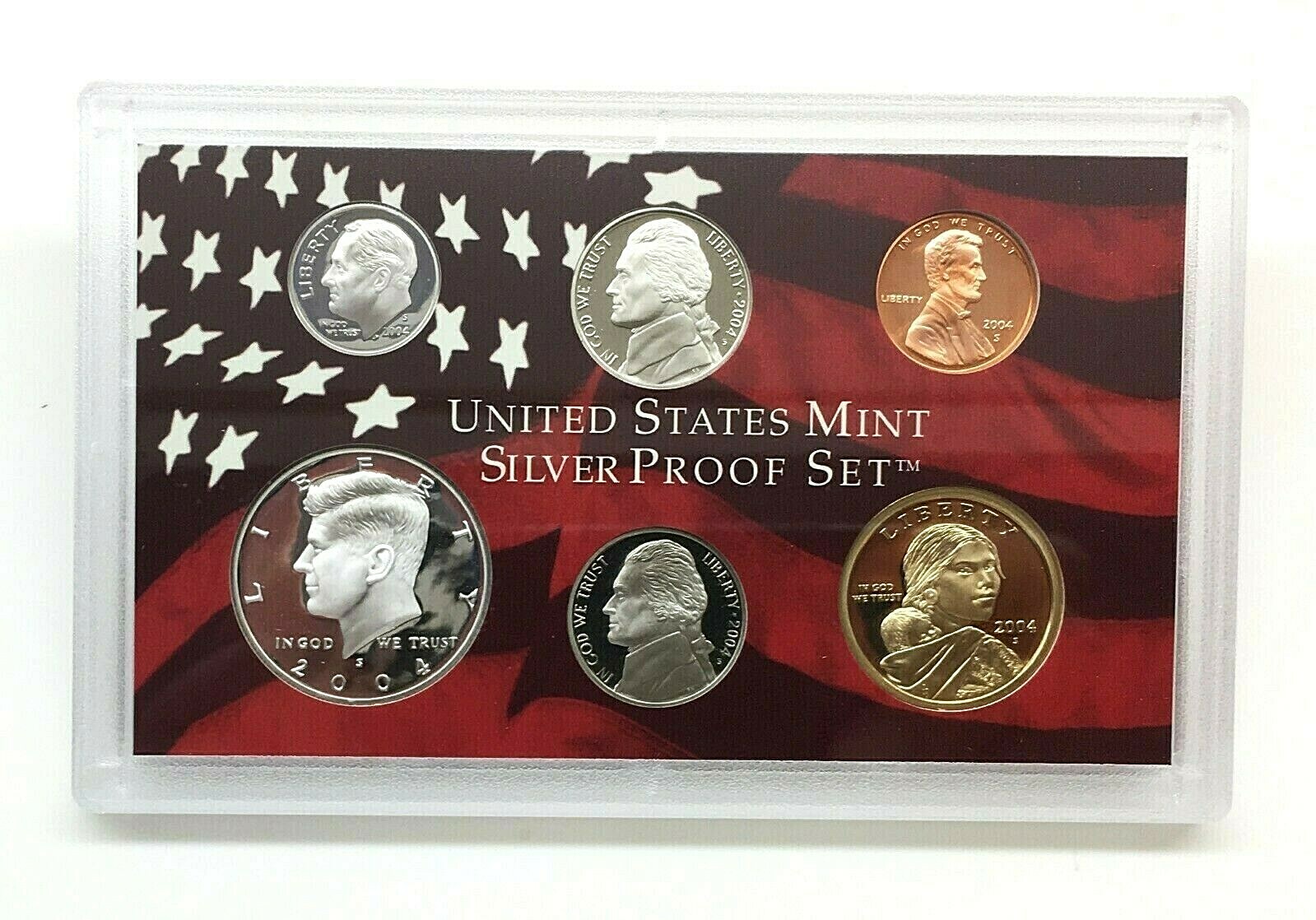 Lot of 4 - US Mint Silver Proof Sets (2) 2004, (1) 2005 & (1) 2006 W/ 
