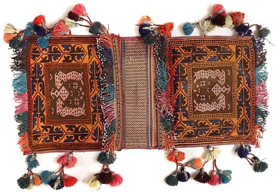 Arabian Show Saddle Hand Knotted By Afghan Artisan Women Woolen Area Rug