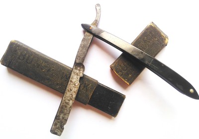 RARE UNIQUE VINTAGE BONSA WERK SOLINGEN BONTGEN & SABIN GERMANY STRAIGHT RAZOR 