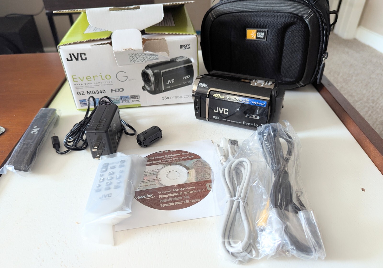 JVC Everio ハイビジョンメモリームービー GZ-E600-A ブルー