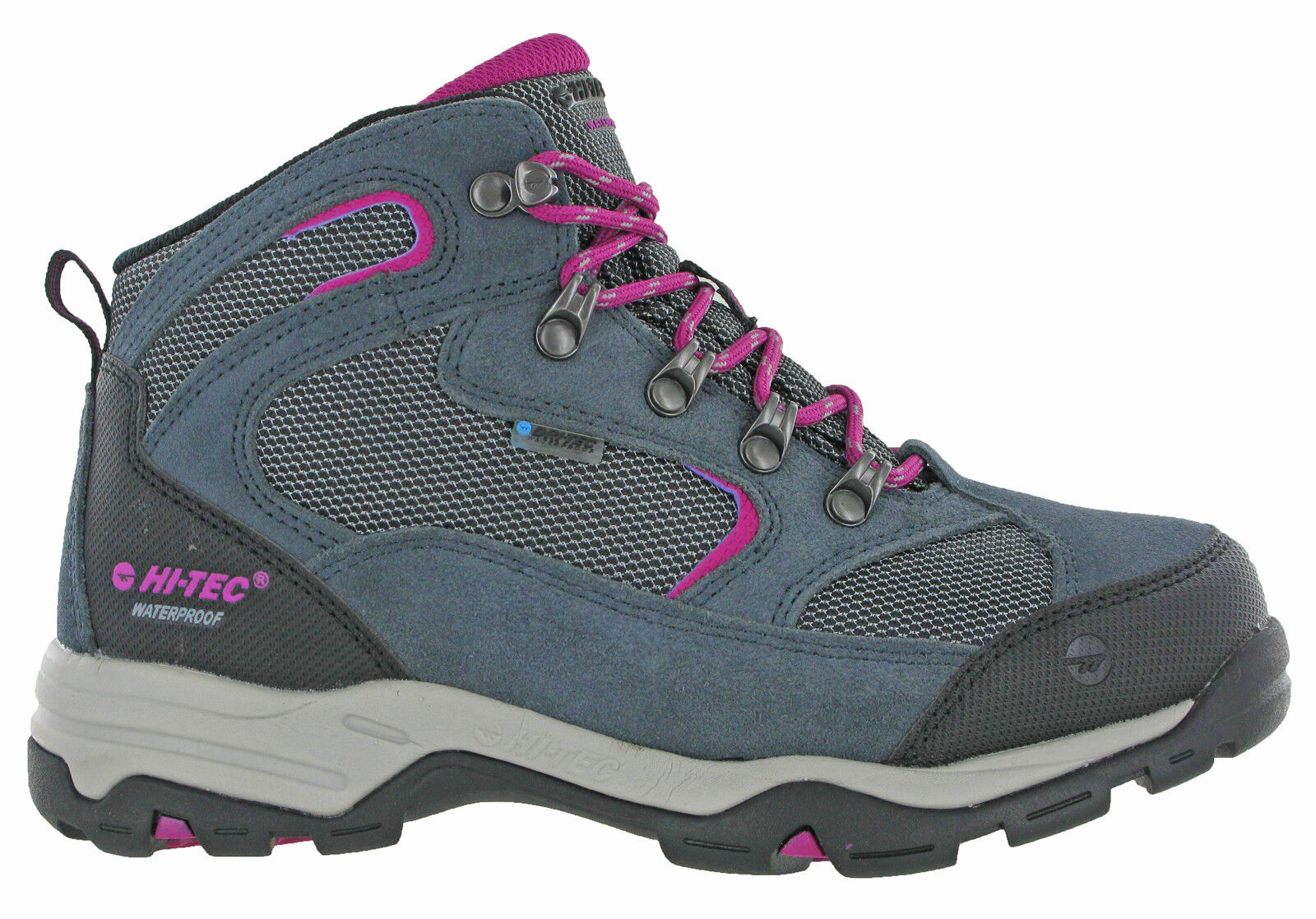 Hi-tec Womens Storm Waterproof Hiking Trekking Outdoor Boots Leather Mesh Lace | eBay
