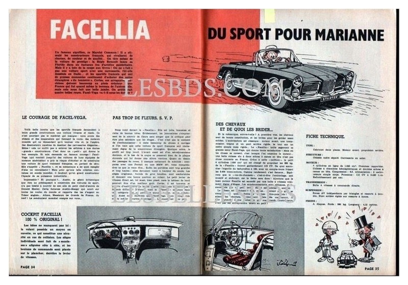 1959 Document (Ref Ips 1132)  Auto  : La Facella    2 Pages