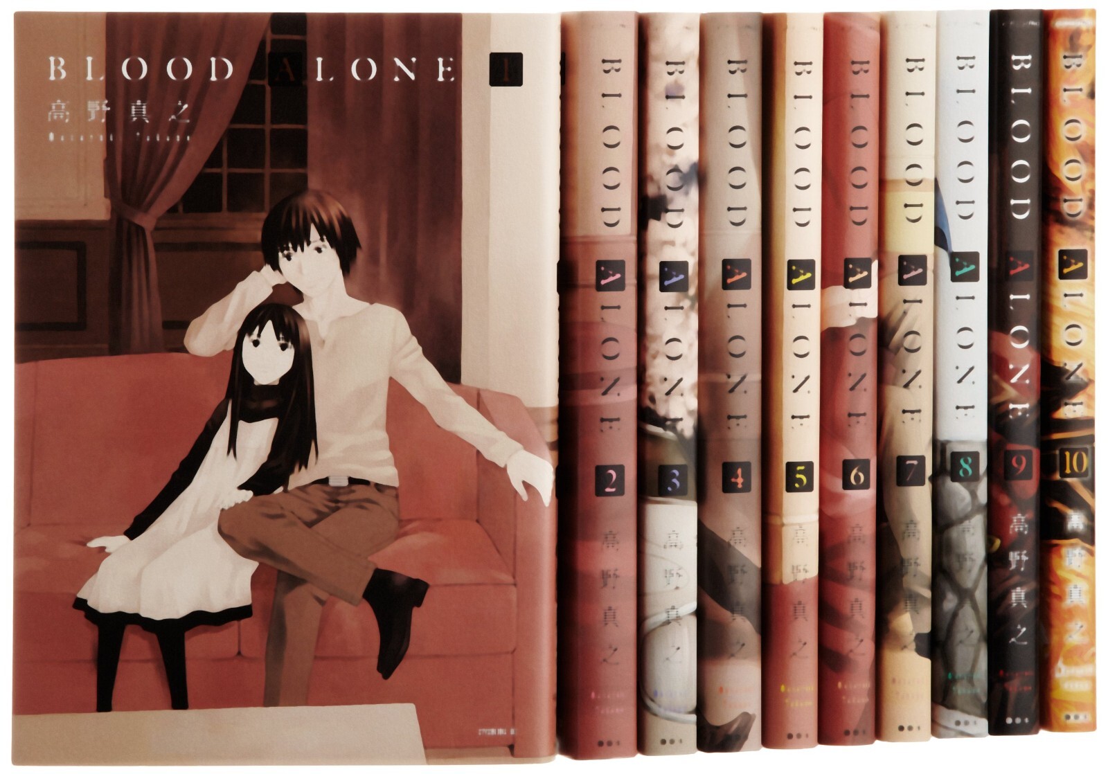 BLOOD ALONE Vol. 1-10 Japanese Ver. Comics Full Set Masayuki