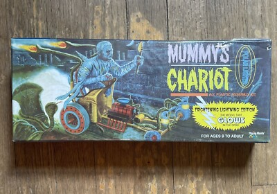 Polar Lights Mummy's Chariot Glow Plastic Model Kit Reissue Aurora Sealed