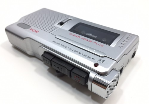 Sony M-560V Microcassette Recorder Tested VOR Clear Voice Plus