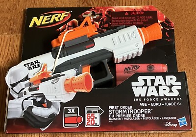 Hasbro Nerf Star Wars Force Awakens First Order Stormtrooper Blaster -New In Box