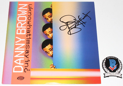 RAPPER DANNY BROWN  SIGNED UKNOWHATIMSAYIN¿ ALBUM VINYL RECORD BECKETT LP COA