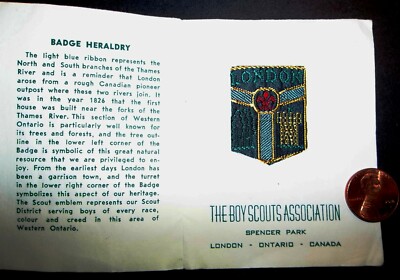 BSA BSC 2001 CANADIAN JAMBOREE SPENCER PARK WOVEN BADGE HERALDRY PATCH