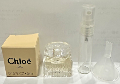 2 pcs set CHLOE Perfume Eau De Parfum  Spl Mini 0.17oz 5 ml WITH TRAVEL SPRAY