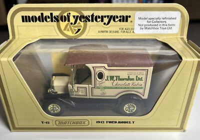 MATCHBOX YESTERYEAR Y- 12  J.W. THORNTON LTD  CODE 3 MB MOY WITH CERT