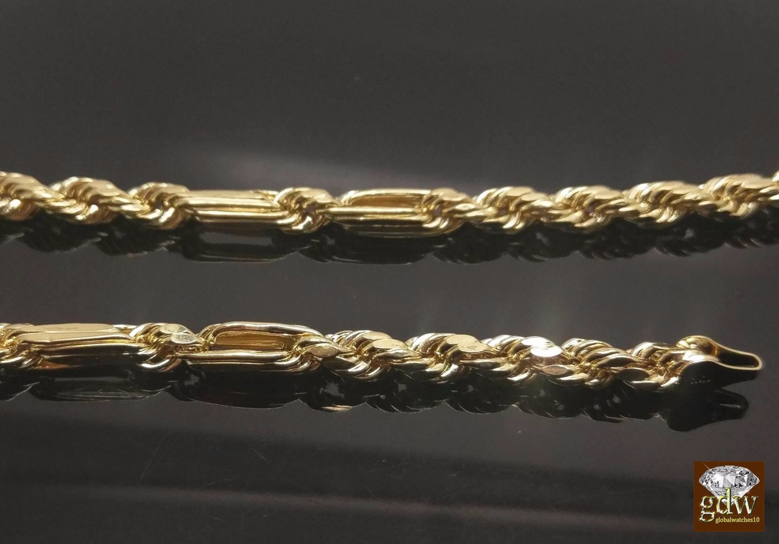 Real 10k Yellow Gold Milano Rope Chain Necklace 6mm 22" 24" 26" 28" 30"