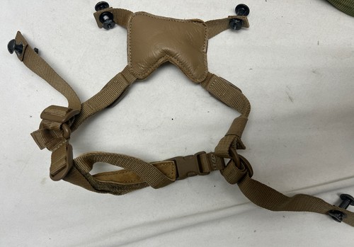 USMC Coyote Helmet 4-Point Retention Chin Strap w/Hardware L/XL