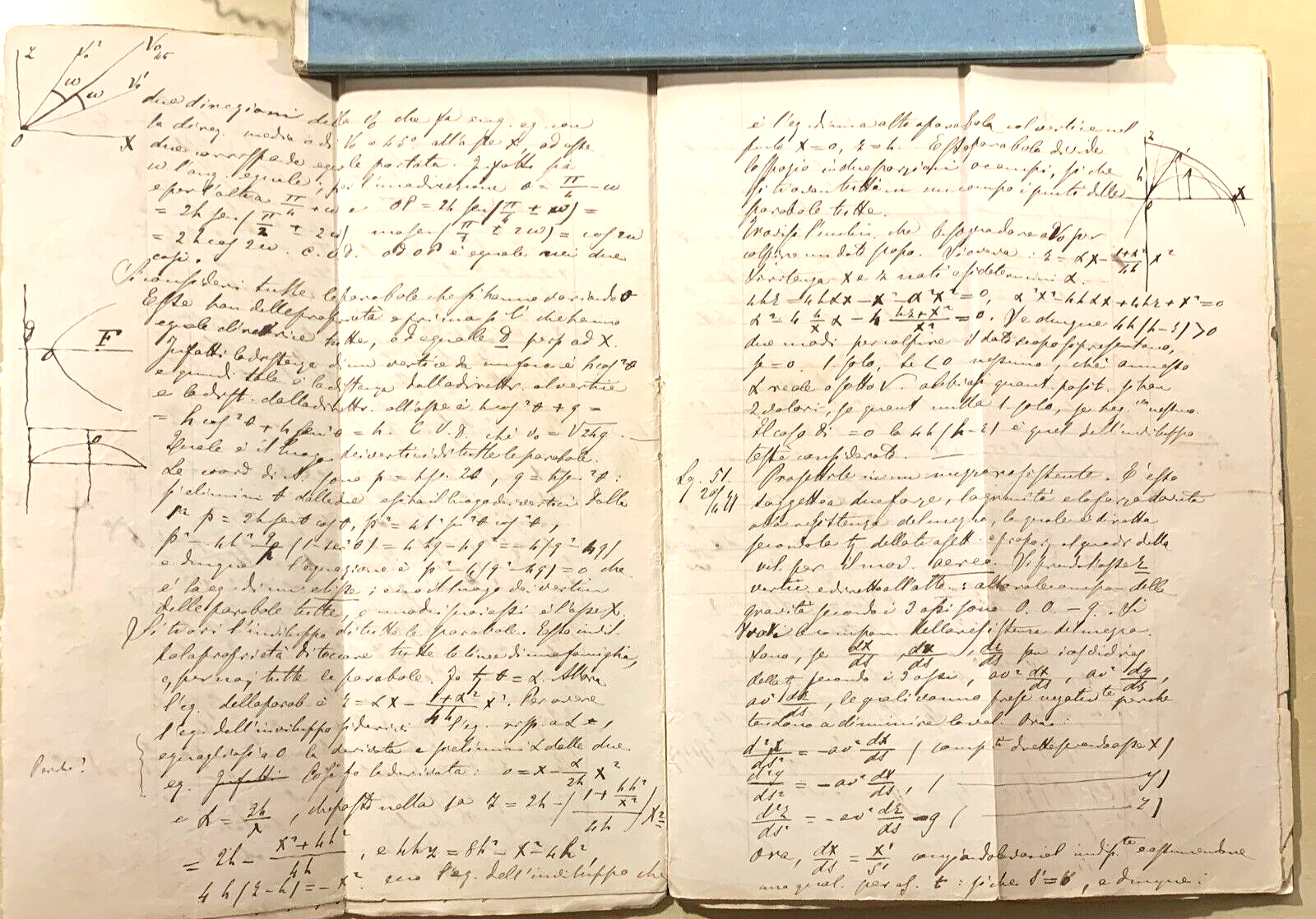 Antico Manoscritto Università di Pavia 1876, Meccanica Razionale, Carlo Formenti