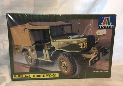 Italeri Dodge WC-51 Kit No 7010 1:72 Scale Still Sealed