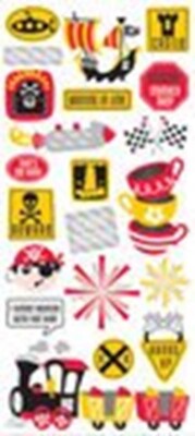 Magic Attractions Collection - Cardstock Stickers with Foil