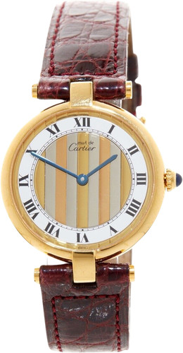 CARTIER マスト トリニティ ヴェルメイユ W1010744 Cartier Must Trinity Vermeil W1010744 White Dial Quartz