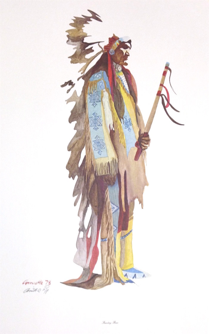 4 NEW Proofs - 'Standing Bear' by Arthur Amiotte Signed Artists Proof 1979