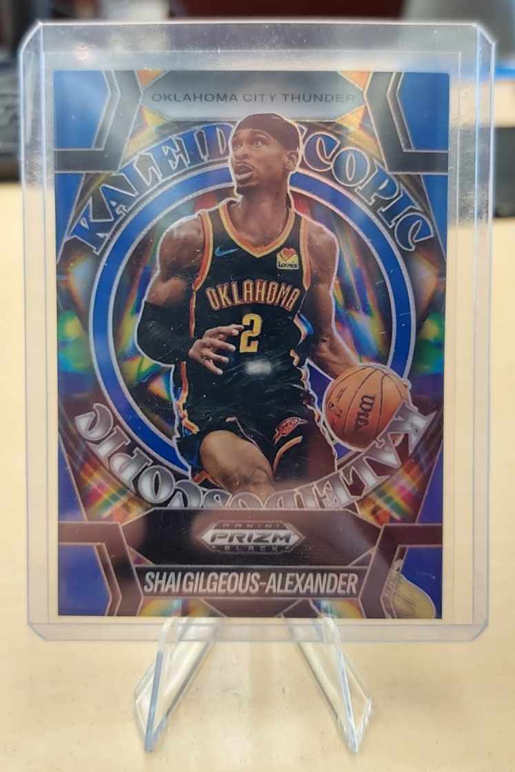2024 Panini Prizm Black Shai Gilgeous-Alexander Kaleidoscopic Blue /199 MVP