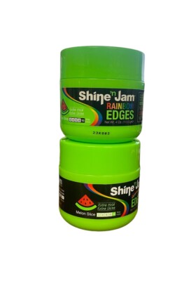2   Ampro Shine N Jam Rainbow Edges Melon Slice Extra Hold Extra Shine 4 oz