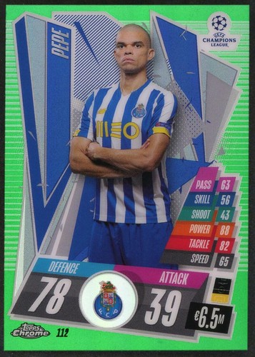 2020 Pepe Topps Chrome Match Attax UEFA Champions League Ref Green #112