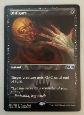 1x Disfigure Promo M20 Core Set 2020 MTG Magic The Gathering NM