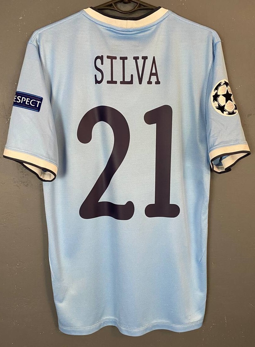 Manchester City 12/13 ダヴィ・シルバ　長袖ユニフォーム Manchester City 12/13 ダヴィ・シルバ 長袖ユニフォーム シルバ