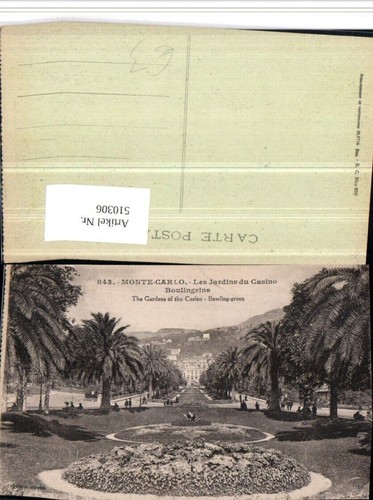510306,Monaco Monte-Carlo Les Jardins du Casino Boulingrins Park img