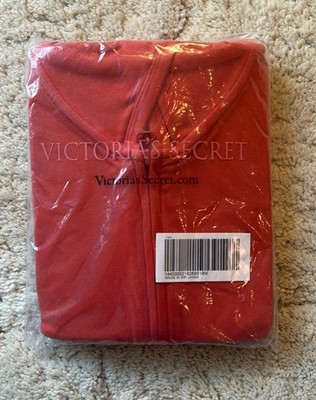 NEW, Still Sealed Victoria Secret Zip-Up Long Sleeve Hoody In Orange Rust