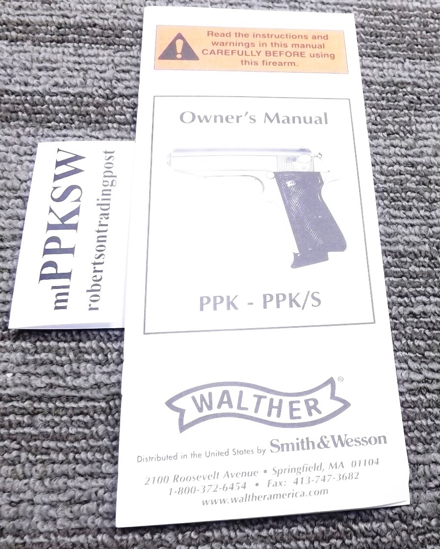 Smith & Wesson Owners Instruction Manual for Walther PPK /S Exc 2004 31