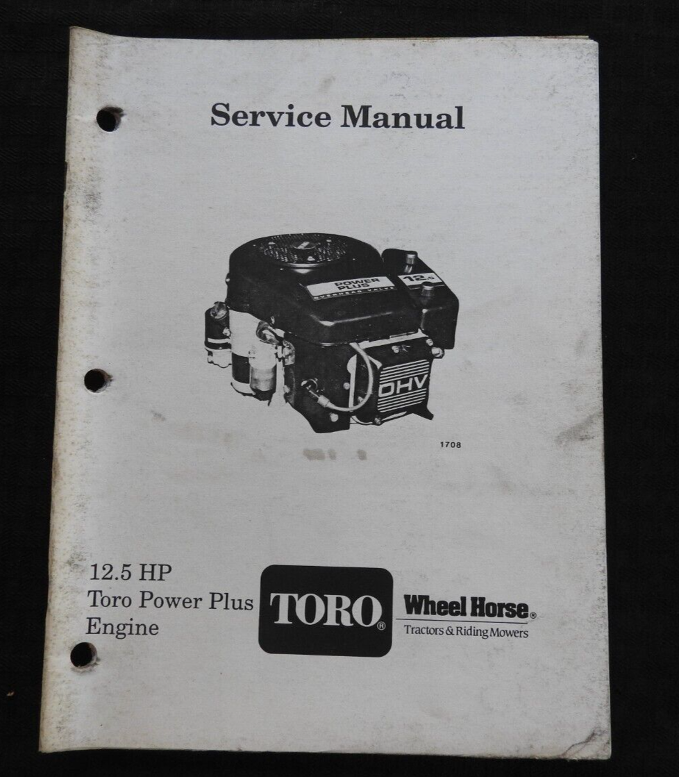TORO Power Plus WHEEL HORSE 12.5 hp LAWN MOWER TRACTOR ENGINE REPAIR MANUAL