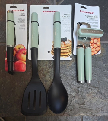 KITCHENAID (LOT OF 3) Euro Peeler/Can-Opener/2-PC Tool Set OHPIA PISTACHIO GREEN