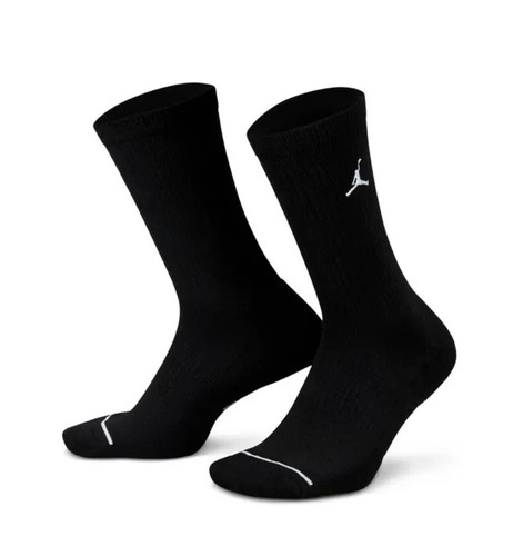🚨 Nike Jordan Everyday Crew Socks Mens 3 Pairs Black DX9632