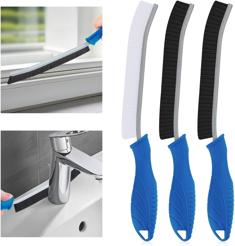 3Pcs Hard Bristle Crevice Cleaning Brush - Multifunctional Gap Cleaning Brush, C