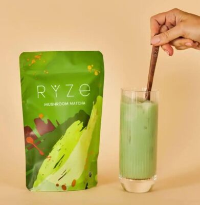 New-Ryze Organic Mushroom Matcha-30 Servings With Free Ryze Acacia Spoon 5/2026